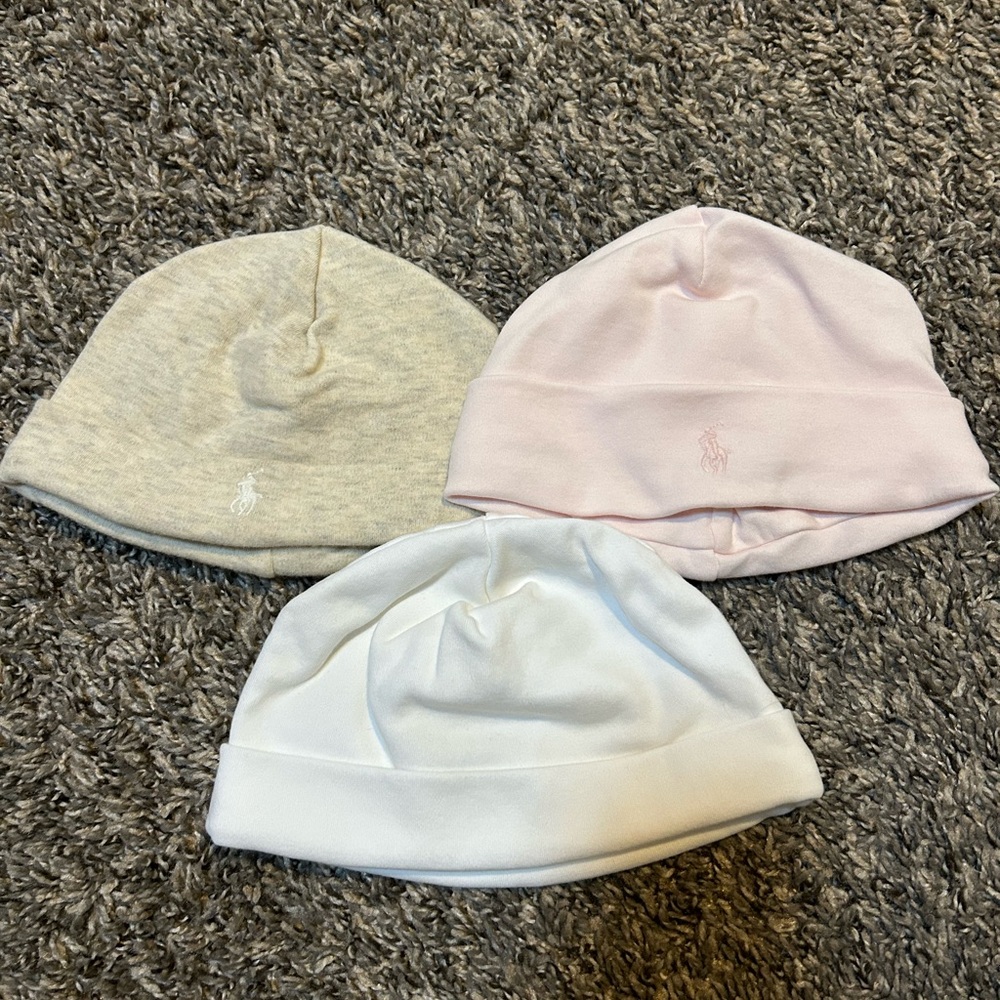 Ralph Lauren baby beanies